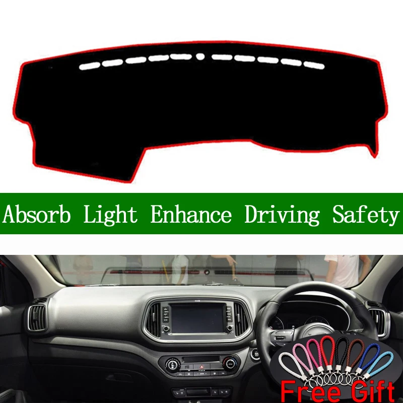 Для Kia KX3 2015 2016 2017 2018 2019 крышка приборной панели с правым приводом наклейки для