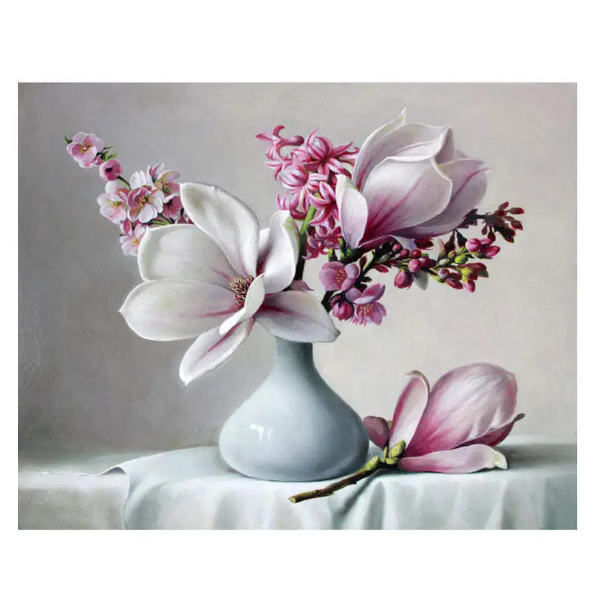 flower Painting Раскраска по номерам, сделай сам роспись по номерам, декоративная картина элегантный цветок, картины по номерам - Цвет: flower Painting