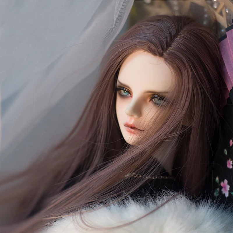 Allaosify 1 шт. Bjd парик Сплит Длина прямые синтетические волосы парик 1/3 1/4 bjd кукла парик Древний китайский стиль