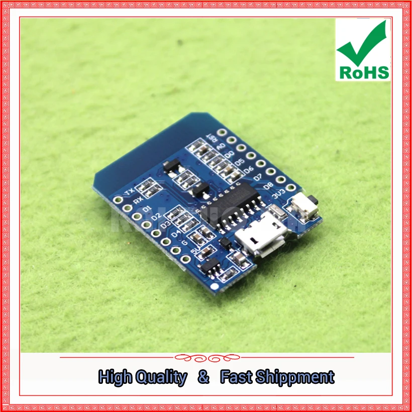 Мини D1 mini NodeMcu Lua WIFI модуль на основе ESP-12F ESP8266 макетная плата D5B4 | Электронные