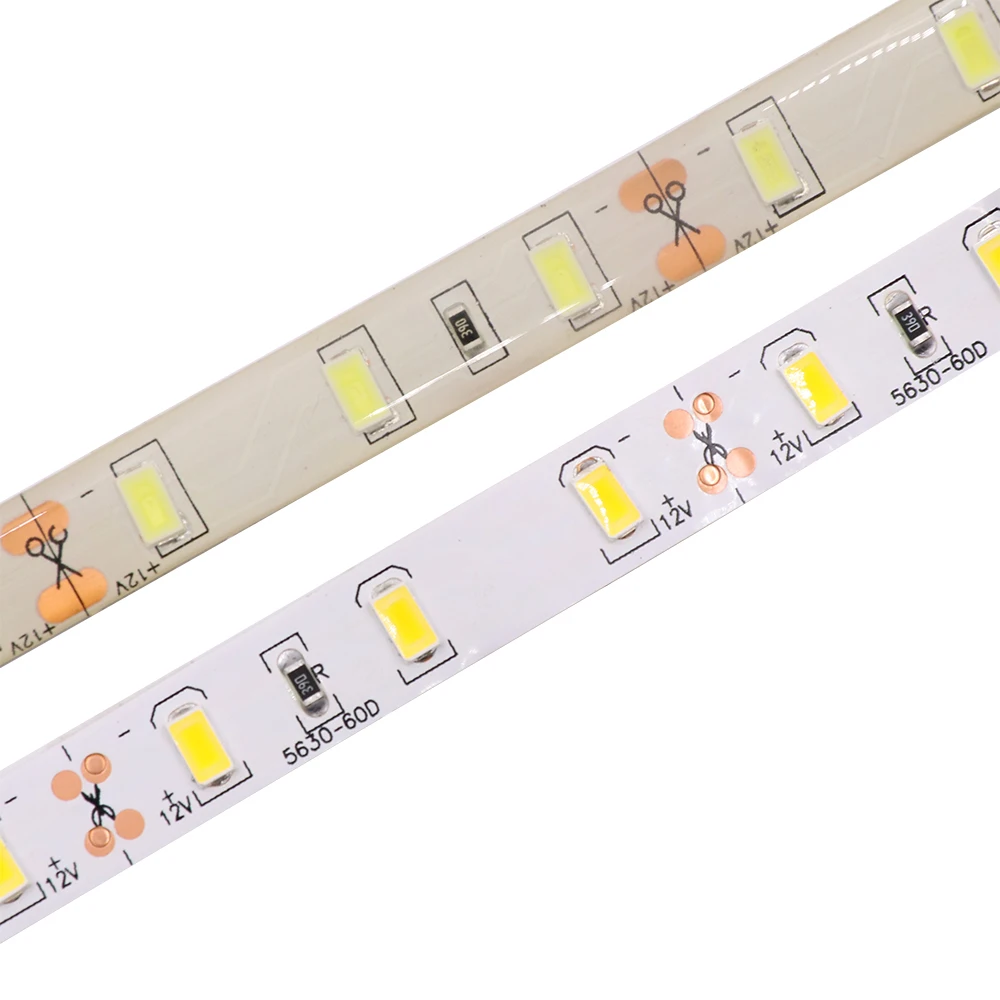 12 В постоянного тока SMD 5050 5630 2835 Светодиодная лента освещения 5 м 300 светодиодов RGB