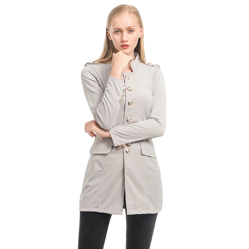 

New Autumn Winter Suit Blazer Women Casual Single Breasted Pocket Women Long Jackets Elegant Long Sleeve Blazer Outerwear