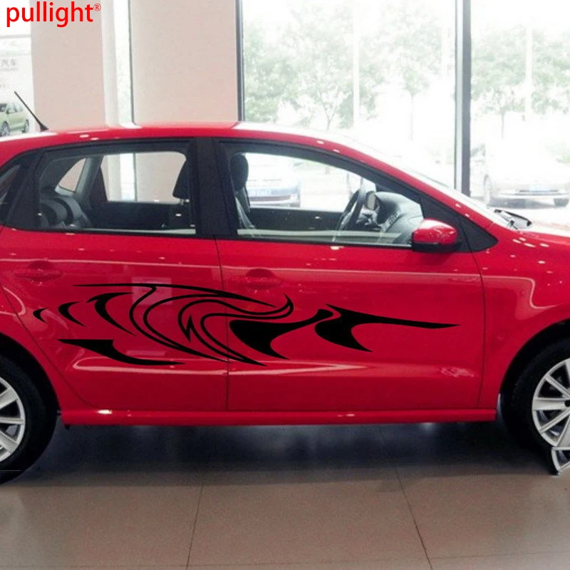 1 пара автомобильных спортивных полос контура путаницы Переводные картинки на