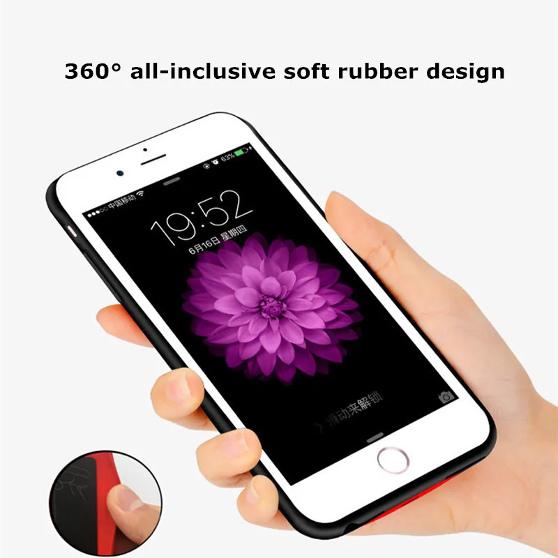 4000/5000 мАч для iPhone 8/7/6s/6 Plus Расширенный телефон батарея мощность чехол X/8/7/6s/6