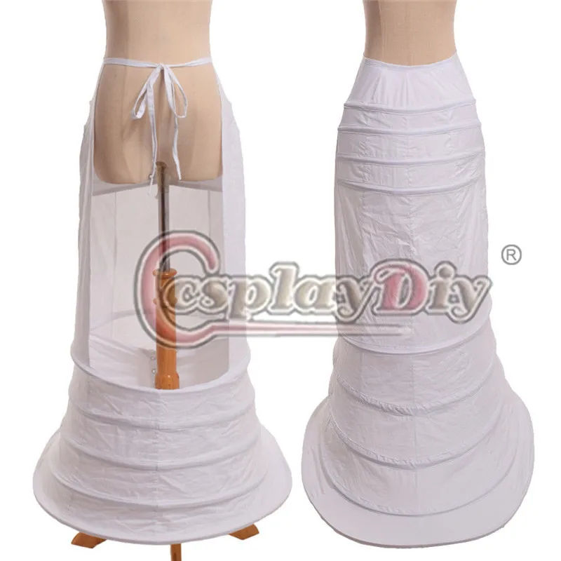 Cosplaydiy викторианская рококо кринолин панье суета задняя клетка обруч Нижняя юбка