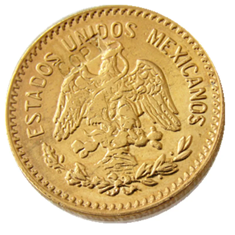 1917 Mexico 10 Pesos Gold Plated copy coin | Дом и сад