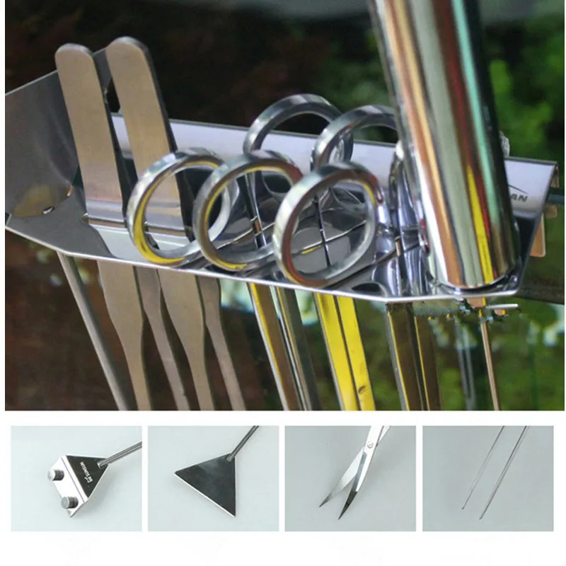 Набор инструментов из нержавеющей стали для аквариума|aquarium scissors set|aquarium planting