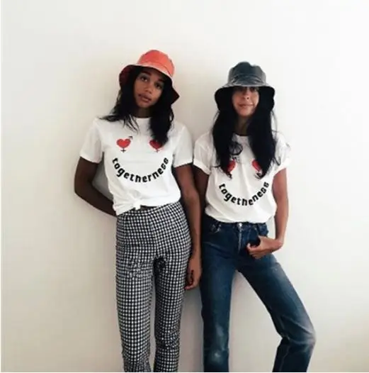 SS18 Ограниченная серия Весна ins Популярные Для женщин близко к сердцу с буквенным
