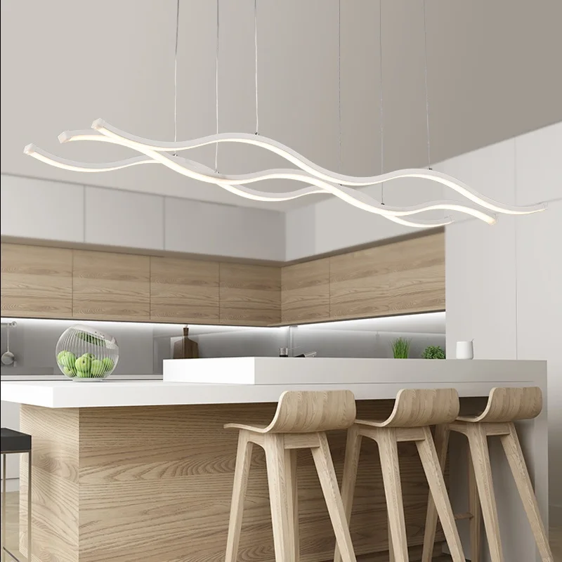 

Minimalism Modern LED Pendant Chandelier For Dining Kitchen Room Bar AC90-260V Aluminum Hanging Pendant Chandelier Lamp Fixtures