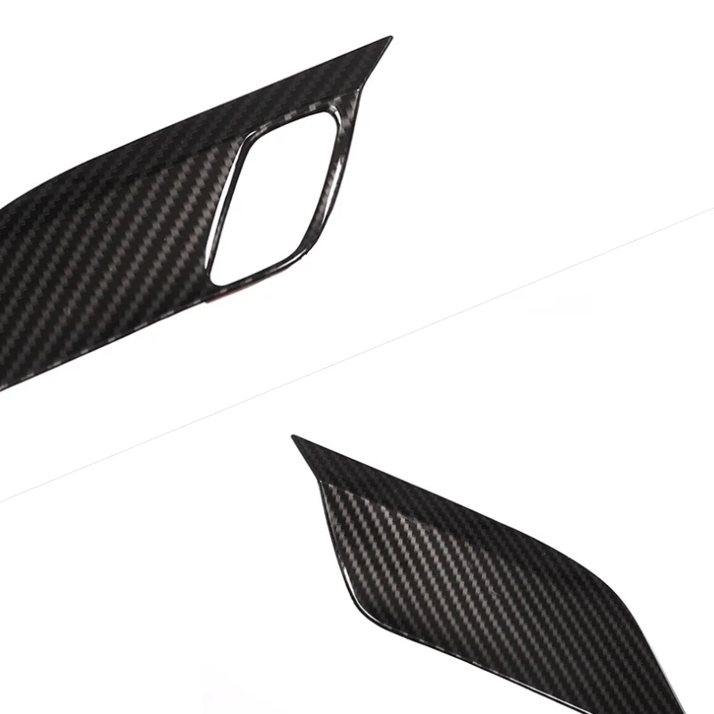 Автомобиль ABS хром/углеродное волокно текстура безопасности дверной замок ручка