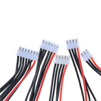 5pcs 2s 3s 4s 5s 6s model lithium battery diy b6 balancing charge silicone wire jst xh jst xh plug adapter for rc fpv