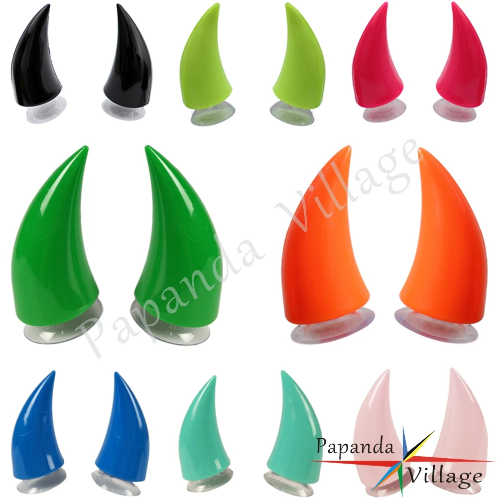 2 шт. 10 цветов мотоциклетный шлем Дьявол Рог мотоцикл рога для шлема присоски
