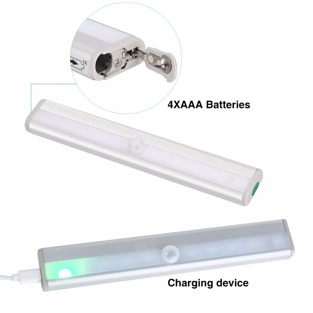 Беспроводная лампа с пассивным ик датчиком движения суперъяркий ночсветильник