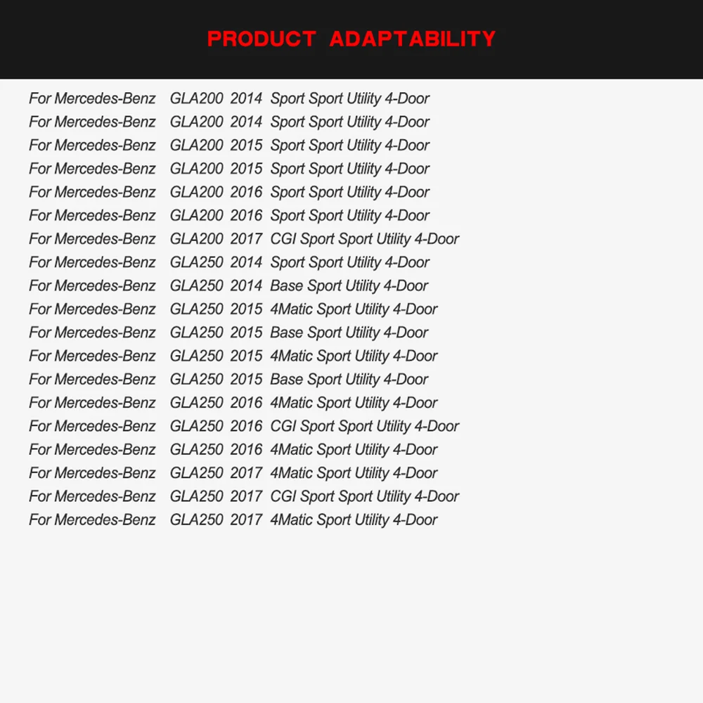 Передняя противотуманная фара из углеродного волокна/АБС для Mercedes-Benz GLA Class X156 GLA200