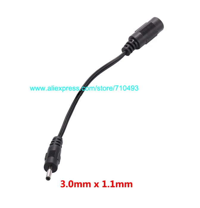 Коннектор-адаптер питания постоянного тока 1 шт. кабель 3 0 мм x штекер 5 2 гнездовой