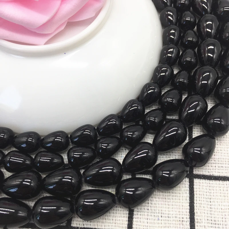 DIY 8x11 11x14 мм каплевидные стеклянные бусины с узором распорки для изготовления ювелирных изделий оптом