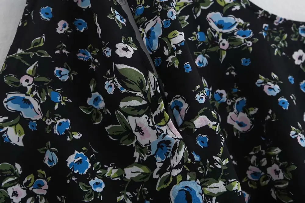 2019 новые женские винтажные без рукавов цветочный принт Женская блузка с