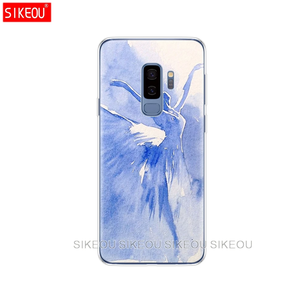 Силиконовый чехол для Samsung Galaxy S9 S8 S7 S6 edge S5 S4 S3 PLUS телефона бролок балерина