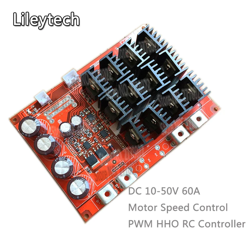DC 10-50V 60A Motor Speed Control PWM HHO RC Controller 12V 24V 48V 3000W MAX | Электроника