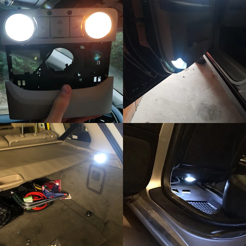 W5W Автомобильный светодиодный T10 Canbus лампы без ошибок 3014 33smd сигнал поворота номерного знака фары для багажника лампы теплый белый DC 12V 6000K