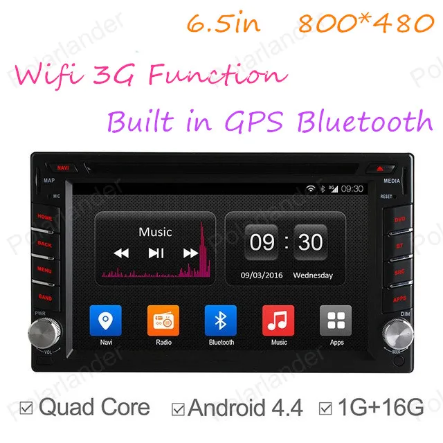 Koop Autoradio Auto Dvd Radio 2 Din Quad Core Gps Navi Met Radio BT 16G ROM Ondersteuning DAB + Spiegel Link Ipod Radio Cassette Speler