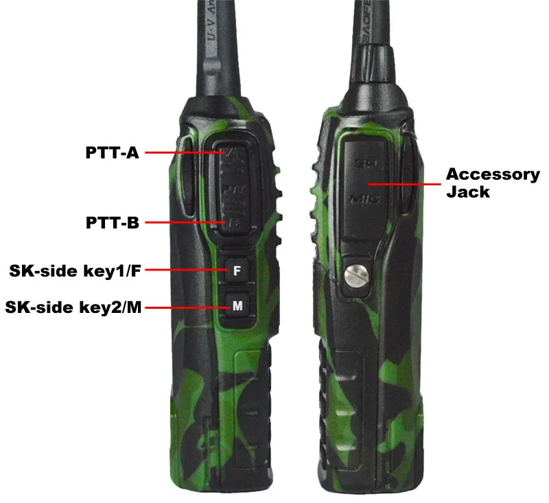 Портативная рация Baofeng с двойным PTT наушником CB Ham Radio VHF UHF Dual Band UV 82 UV82|baofeng uv-82|walkie