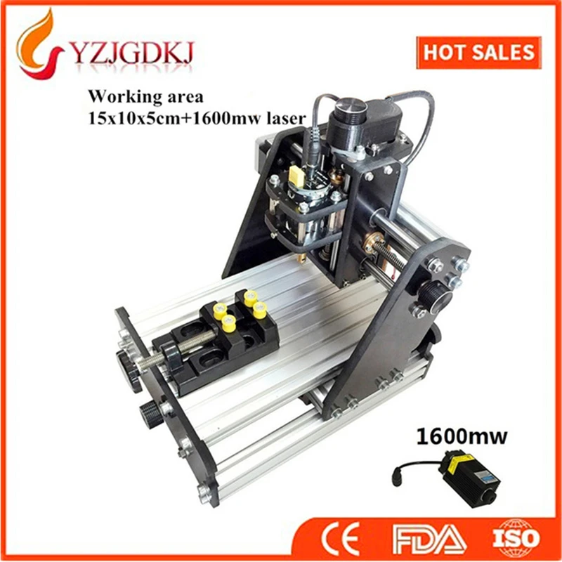 3-axis CNC engraving machine DIY mini desktop laser engraving machine marking machine mini cutting plotter Replaceable laser