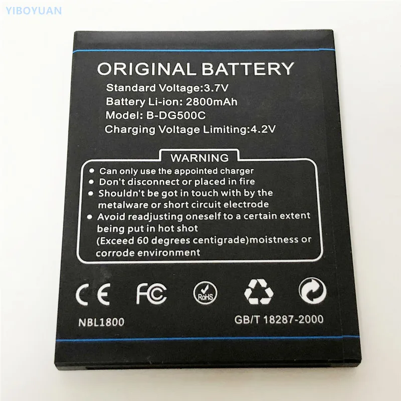 Аккумулятор Для Doogee Discovery DG500 3 7 В 2800 мАч аккумулятор MT6589 DG500C MT6582 5 0 дюйма |