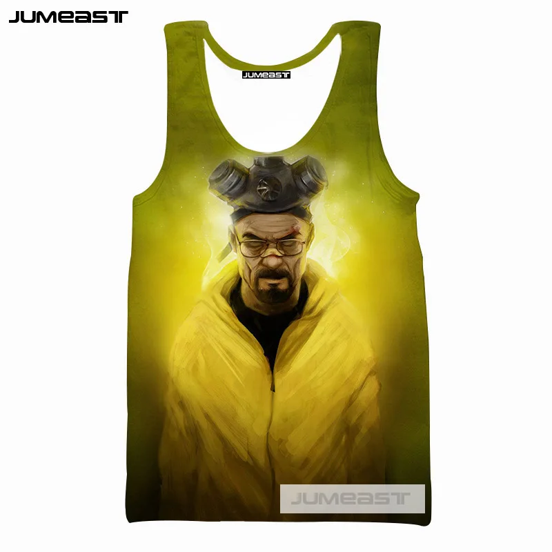 Бренд Jumeast 3d принт Breaking Bad для мужчин и женщин топы на бретелях классные Cook Heisenberg