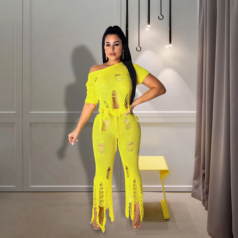 Женский комплект из 2 предметов однотонный топ с открытыми плечами и короткими