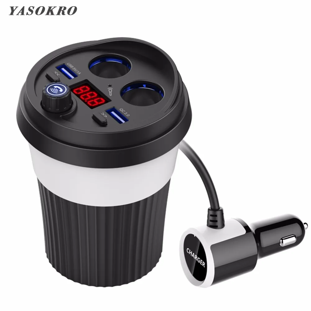 Автомобиль Bluetooth fm-передатчик музыка MP3 плеер Hands Free Car Kit подстаканник 2 гнездо