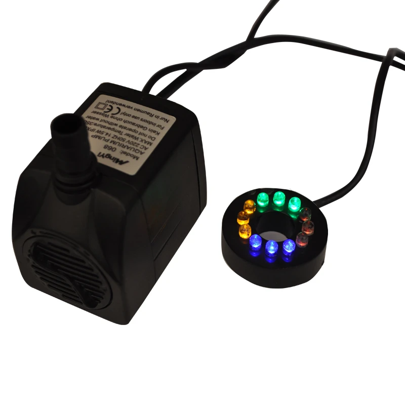 Светильник с мини насосом 220 В аксессуары для водяного фонтана аквариум