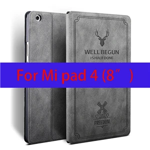 Gray-Mipad4 Чехол для Xiao mi pad 4 защитный чехол анти-осень 8 дюймов флип-чехол mi pad 4 Plus 10,1 дюймов защитный чехол - Цвет: Gray-Mipad4