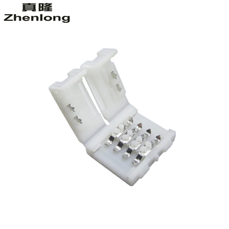 Zhenlong 8 мм/10 мм 2 контактный 4PIN PCB Solderless коннектор адаптер для SMD 5050 3528