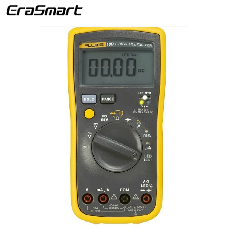 Fluke 18B F18B AC DC напряжение тока цифровой мультиметр DMM со светодиодным
