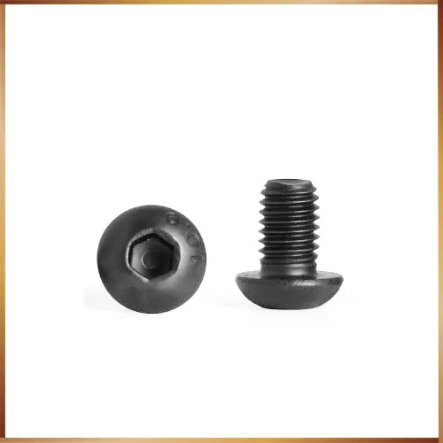 Бесплатная доставка 100 шт. M3x10 мм M3 * 10 Юань чашка полукруглая сковорода черный