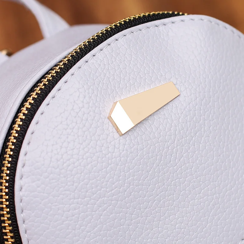Рюкзак из искусственной кожи Mochila Feminina повседневный однотонный школьный рюкзак