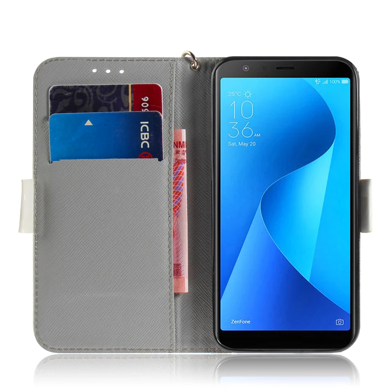 Learher чехол ASUS ZenFone Max Plus M1 ZB570TL Чехол-Бумажник для телефона X018DC X018D ZB570 ZB 570 TL 570TL