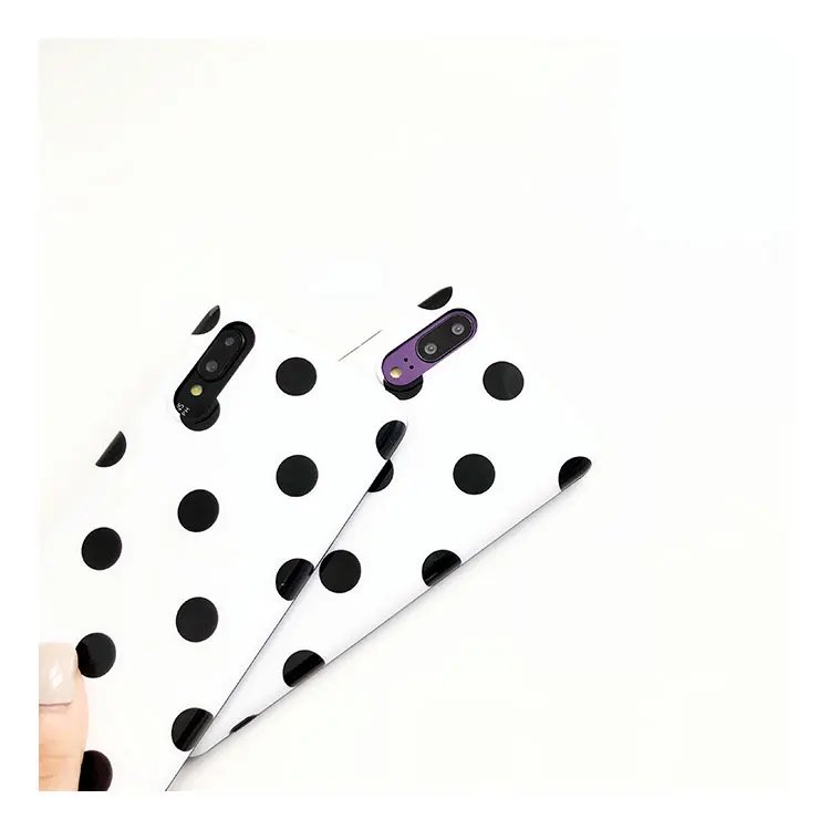 White Polka Dots Imd Phone Case for Huawei Mate 10 P20 Pro Simple Glossy Tpu Honor Nava 2s Soft Back Cover | Мобильные телефоны и