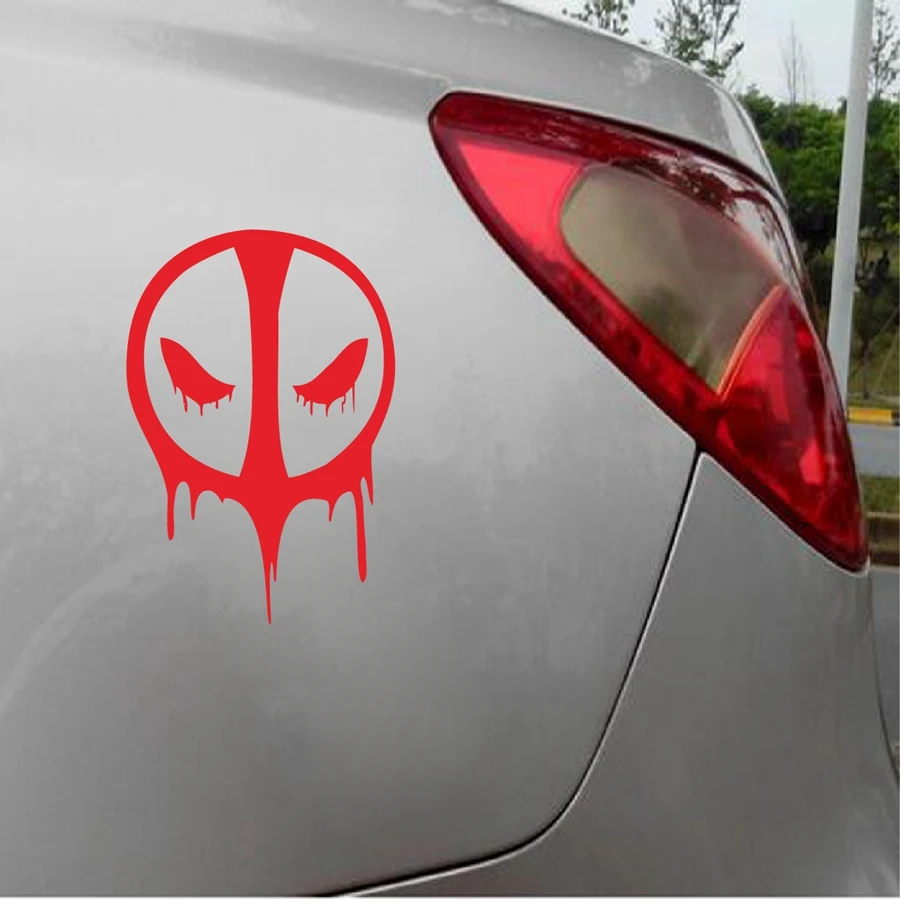 Hot Deadpool Car Sticker DIY Comics For Laptop Decor | Автомобили и мотоциклы