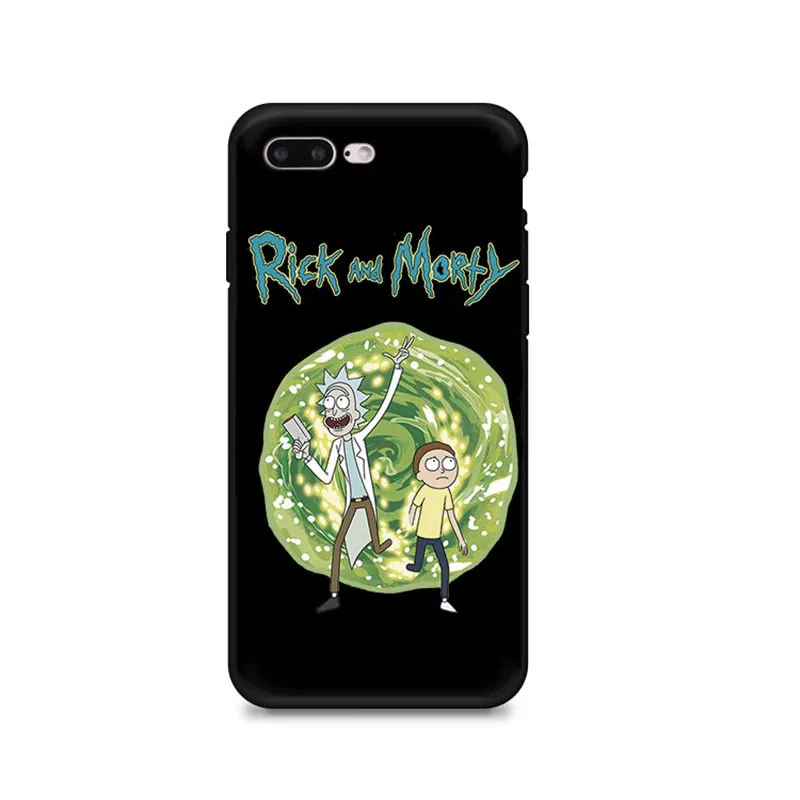 Рик Морти мягкий силиконовый черный чехол для телефона Fundas Apple iphone X XS Max 8 7 Plus 6S 6Plus