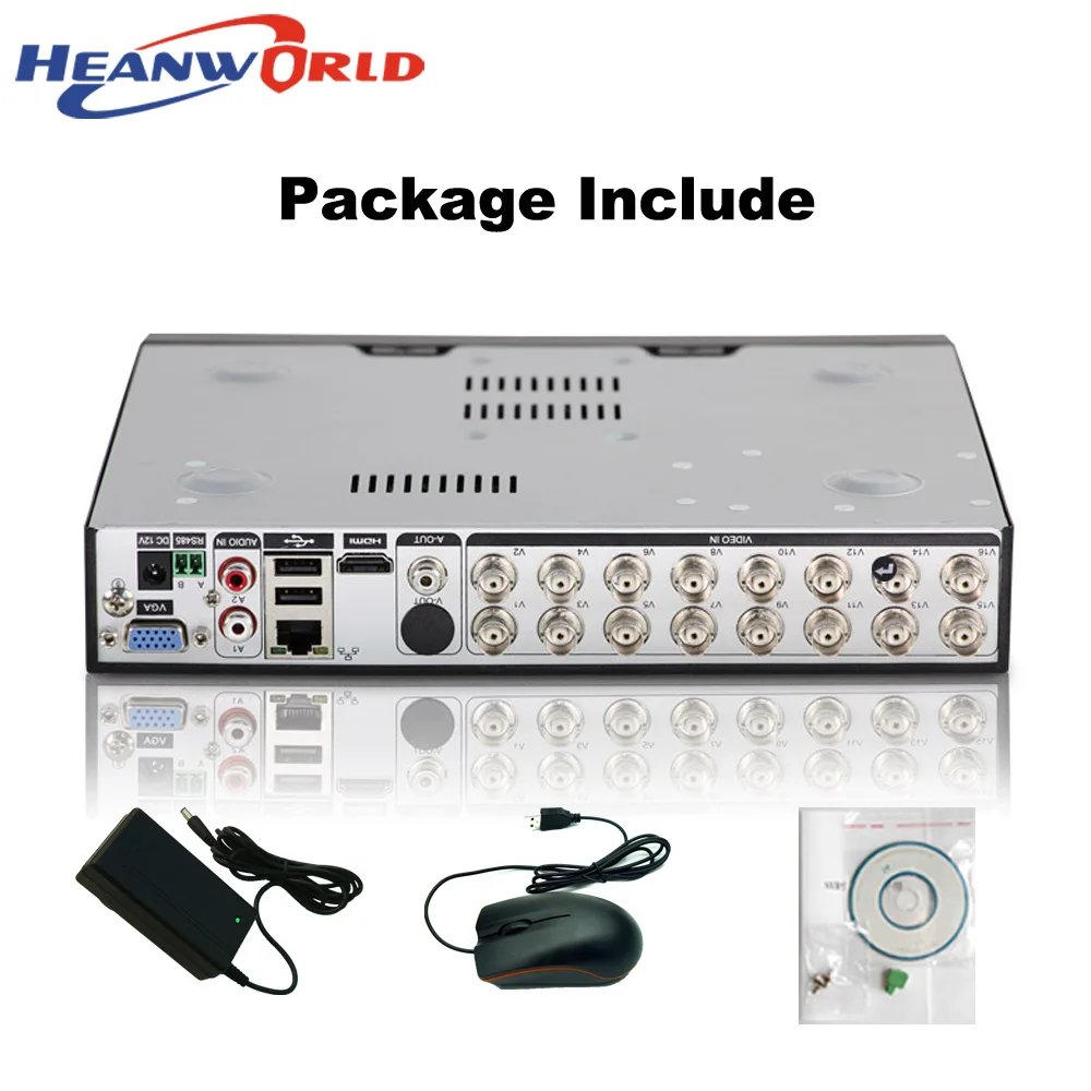 Heanworld 6 в 1 DVR 4MP 16CH система видеонаблюдения NVR 8CH аналоговый гибридный цифровой