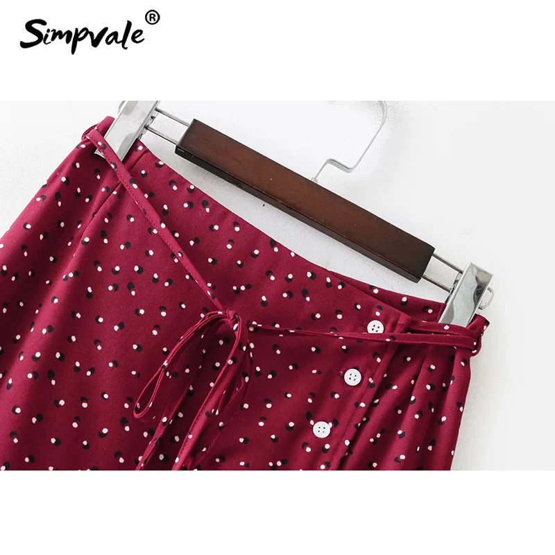 SIMPVALE Женская кружевная пляжная юбка пеленка в горошек богемном стиле falda mujer