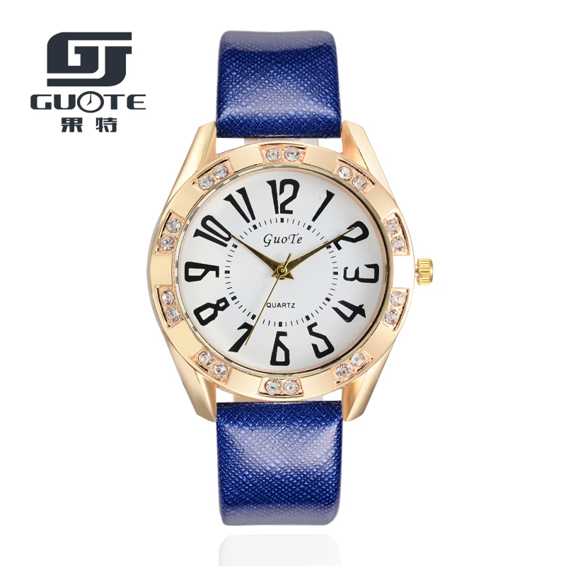 Новые горячие женские Золотой горный хрусталь guote римские Стиль арабские цифры