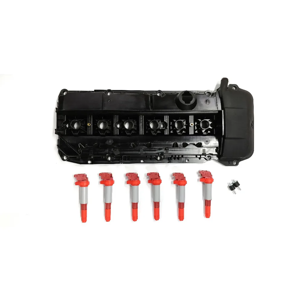 Крышка клапана двигателя + Катушка зажигания для BMW 325CI 325I 325XI 330CI 330I 330XI X3 X5 Z4 525I 530I