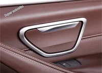 lapetus rear door handle cigarette ashtray frame cover trim 2 pcs matte interior fit for bmw 5 series sedan g30 530i 2017 2021
