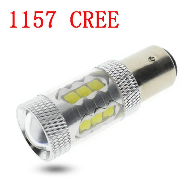 Фото Par Lampada 1157 BAY15D, 80 Вт, 16 светодиодов, чипы Cree, бесплатная доставка/Dlr Renegade Branco (12-24 В постоянного тока) №3