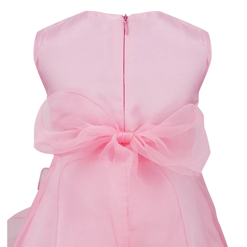 Baby Girls Rhinestone Princess Wedding Pageant Party Ruffle Flower Girl Dress for Birthday Dresses Vestido | Детская одежда и