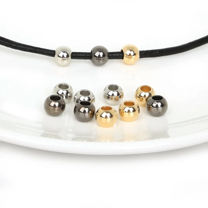 NiceBeads покрытые 100 шт. акриловые зеркальные бусины бусины-разделители россыпью для