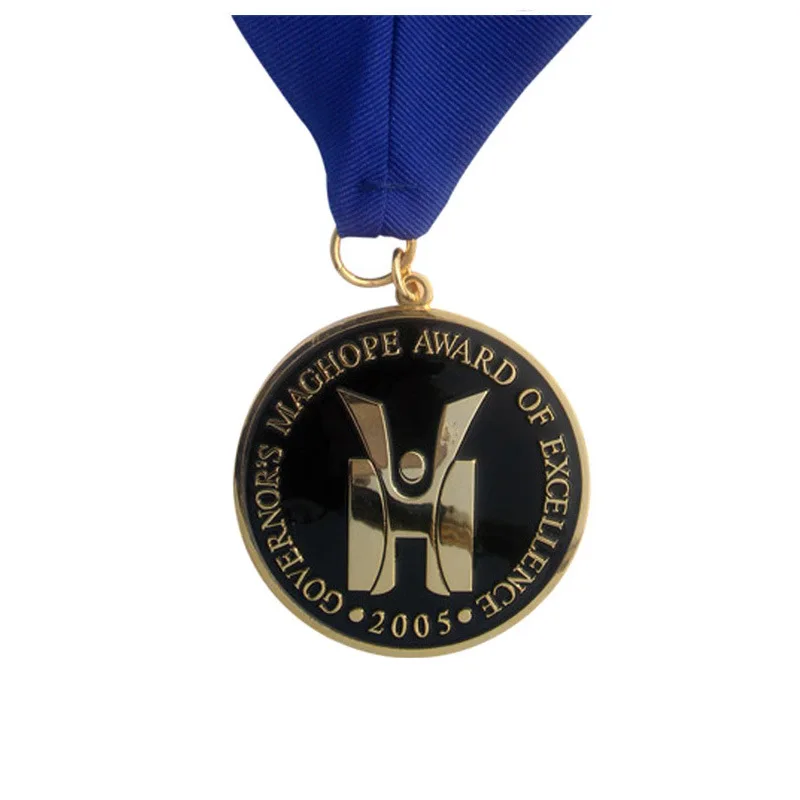

Fashion Gold Finish Custom Metal Exchange Award Medals for Sale k20054